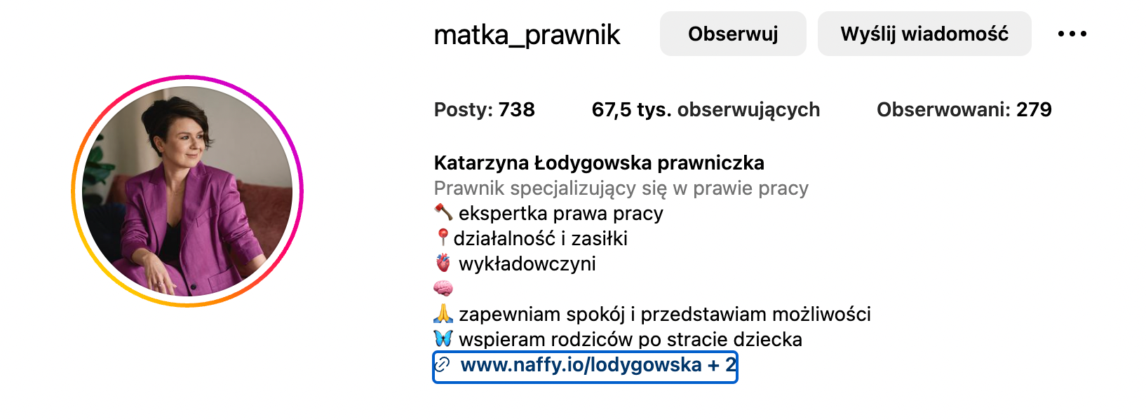 zrzut-ekranu-tworcy-posiadajacego-link-do-naffy-w-profilu-na-instagramie